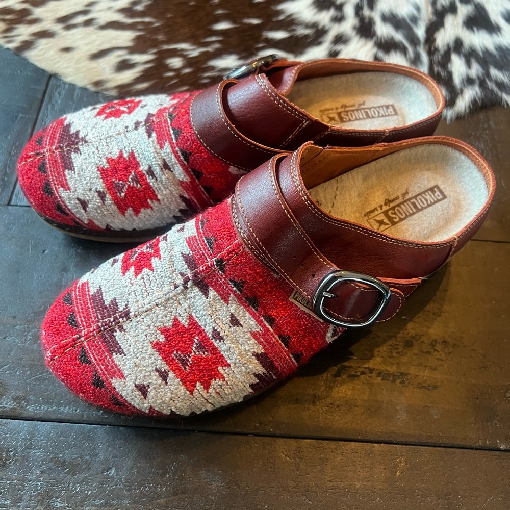 Pikolinos Textile Aztec Boho Granada Clogs Euro 40